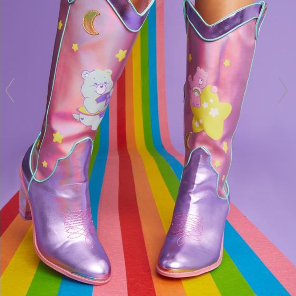Dolls Kill x Magical Moon Holographic Cowboy Boots
